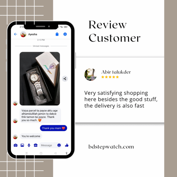 Brown White Minimalist Customer Review Instagram Post